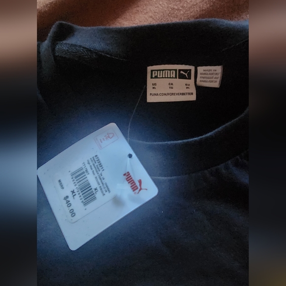 NWT Classic Puma Tee XL BLACK - Picture 2 of 4